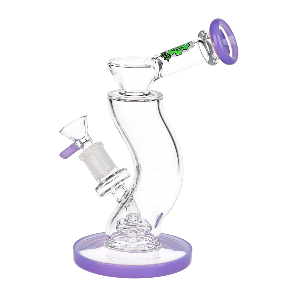 SeshGear Hip Check Curved Glass Water Pipe | 7.75" | 14mm F