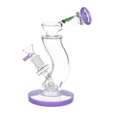 SeshGear Hip Check Curved Glass Water Pipe | 7.75" | 14mm F