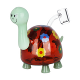 SeshGear Hippy Turtle dab rig includes a 14mm male quartz banger and has a 14mm female joint