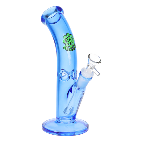 SeshGear Lean Back Bent Tube Colored Glass Water Pipe | 9" | 14mm F