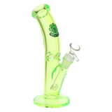 SeshGear Lean Back Bent Tube Colored Glass Water Pipe | 9" | 14mm F
