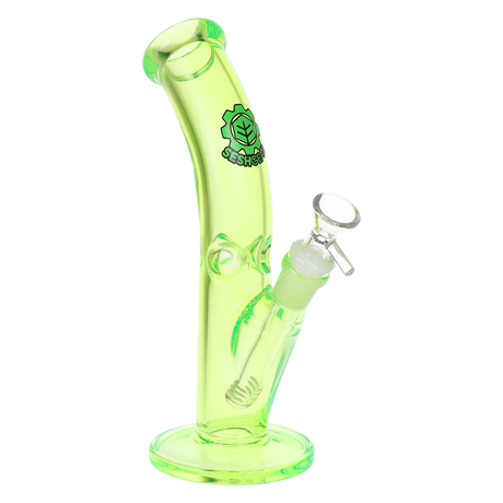 SeshGear Lean Back Bent Tube Colored Glass Water Pipe | 9" | 14mm F