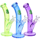 SeshGear Lean Back Bent Tube Colored Glass Water Pipe | 9" | 14mm F