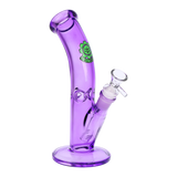 SeshGear Lean Back Bent Tube Colored Glass Water Pipe | 9" | 14mm F