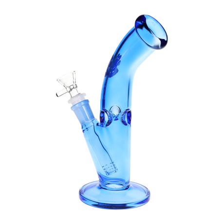 SeshGear Lean Back Bent Tube Colored Glass Water Pipe | 9" | 14mm F