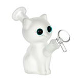 SeshGear Mesmerizing Kitty Glass Water Pipe | 4.75" | 14mm F | Assorted Colors | 2pc Set