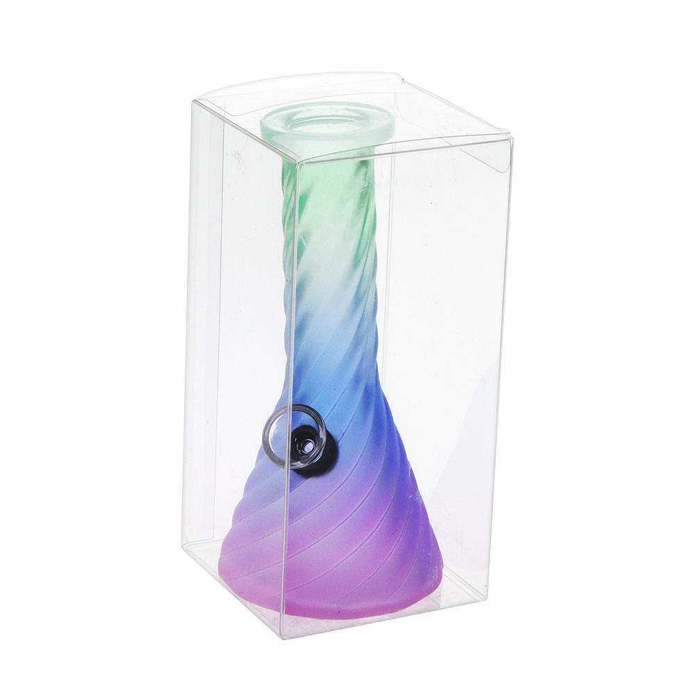 SeshGear Glass Mini Water Pipe | 6" | Grommet | Assorted Styles | 6ct Display