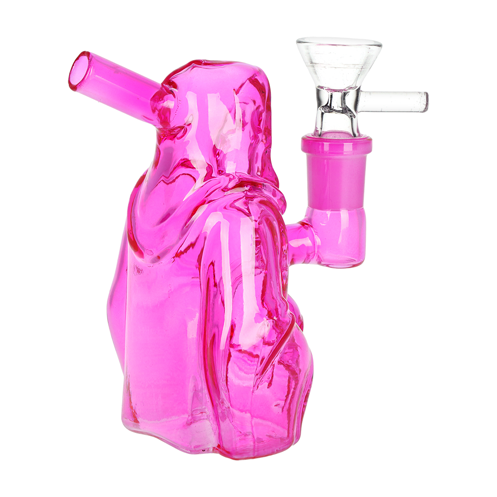 SeshGear Nocturnal Nightmare Glass Water Pipe | 4.5" | 14mm F | Assorted Colors | 4ct Bundle