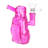 SeshGear Nocturnal Nightmare Glass Water Pipe | 4.5" | 14mm F | Assorted Colors | 4ct Bundle
