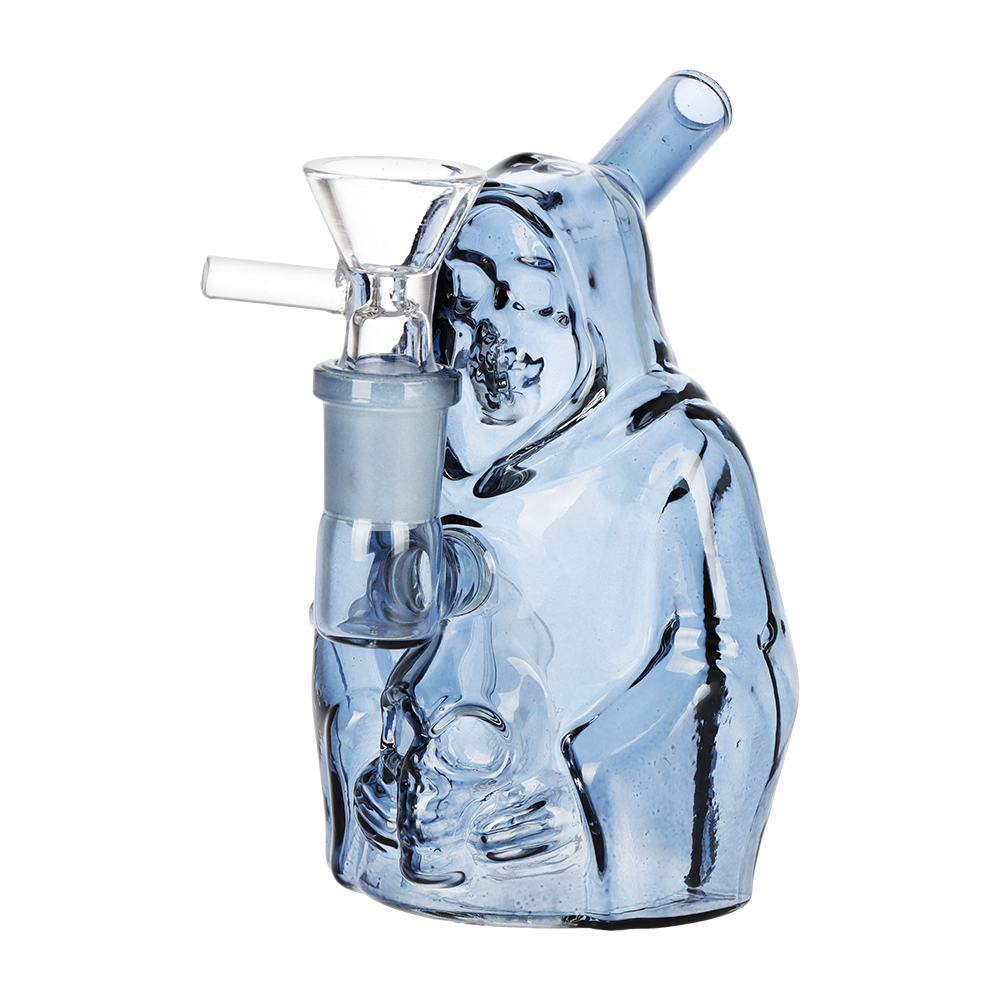 SeshGear Nocturnal Nightmare Glass Water Pipe | 4.5" | 14mm F | Assorted Colors | 4ct Bundle