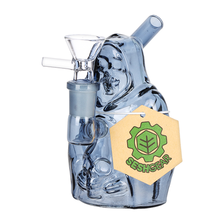 SeshGear Nocturnal Nightmare Glass Water Pipe | 4.5" | 14mm F | Assorted Colors | 4ct Bundle