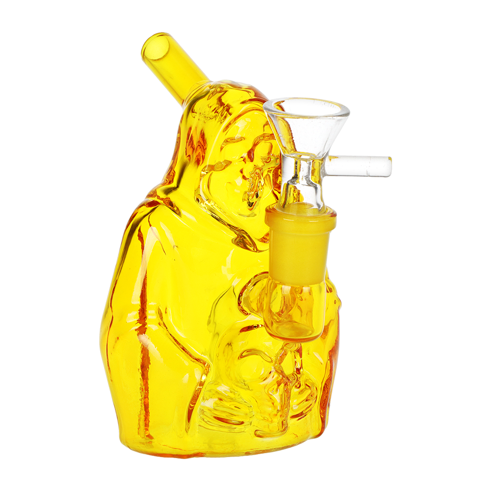 SeshGear Nocturnal Nightmare Glass Water Pipe | 4.5" | 14mm F | Assorted Colors | 4ct Bundle