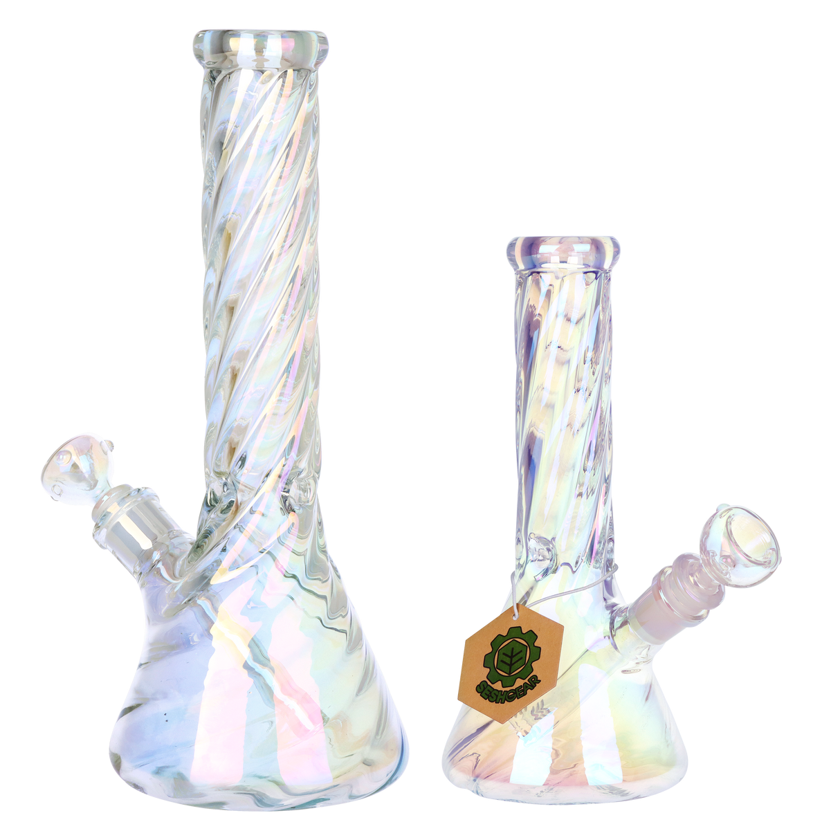 SeshGear Positive Twist Beaker Glass Water Pipe | 14mm F