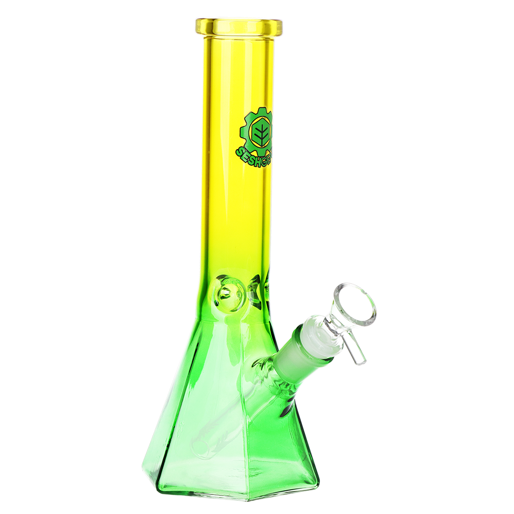 SeshGear Prismatic Bliss Ombre Glass Water Pipe | 10" | 14mm F