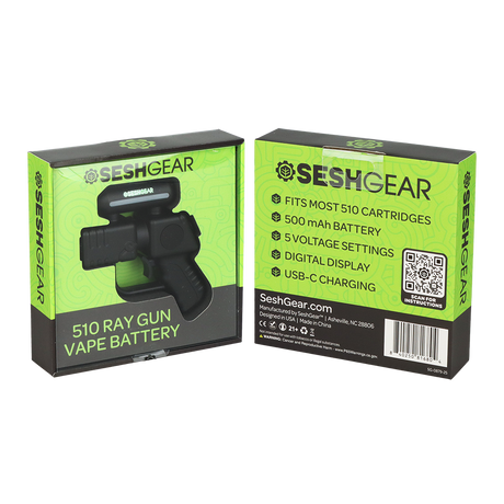 Seshgear Ray Gun 510 Variable Voltage Vape Battery | 500mah