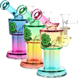 SeshGear Roboto Ombre Glass Water Pipe | 5.25" | 10mm F