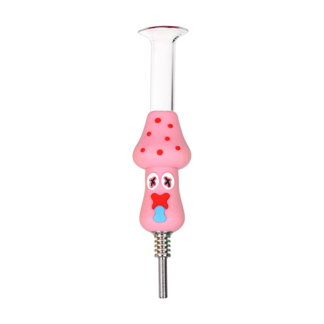 Food-grade silicone dab straw that comes apart for cleaning, part of the Shocked Shrooms 6 pack