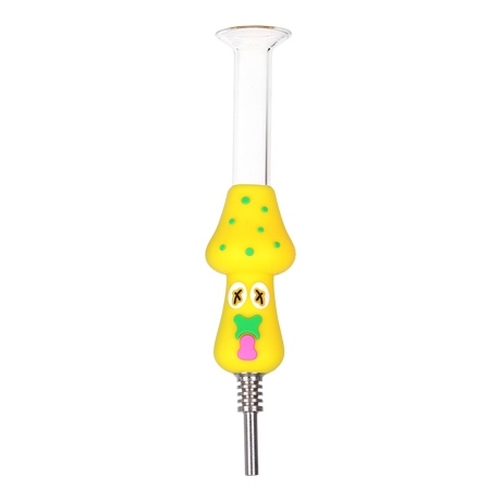 SeshGear Shocked Shrooms silicone straw bundle with six mushroom pieces featuring wacky faces