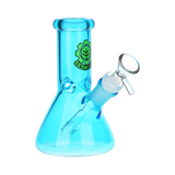 SeshGear Shorty Beaker Color Glass Water Pipe | 5.75" | 14mm F