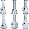 SeshGear Glass Mini Water Pipe | 6" | Grommet | Assorted Styles | 6ct Display
