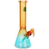 Seshgear Straight Up Beaker Glass Water Pipe | 13.75" | 14mm F | Assorted Colors | 3ct Bundle
