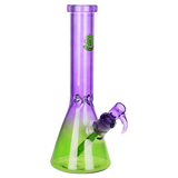 Seshgear Straight Up Beaker Glass Water Pipe | 13.75" | 14mm F | Assorted Colors | 3ct Bundle