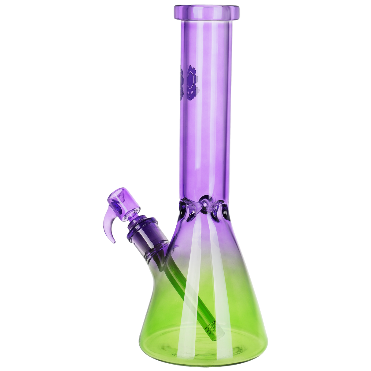 Seshgear Straight Up Beaker Glass Water Pipe | 13.75" | 14mm F | Assorted Colors | 3ct Bundle