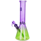 Seshgear Straight Up Beaker Glass Water Pipe | 13.75" | 14mm F | Assorted Colors | 3ct Bundle