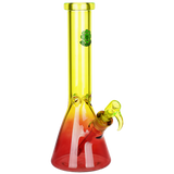 Seshgear Straight Up Beaker Glass Water Pipe | 13.75" | 14mm F | Assorted Colors | 3ct Bundle