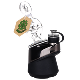 SeshGear Swiss Donut Puffco Peak attachment 4.5 inch, a clear borosilicate glass vaporizer attachment
