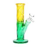 SeshGear Twist Ombre Straight Tube Glass Water Pipe | 7.75" | 14mm F