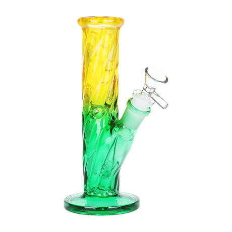 SeshGear Twist Ombre Straight Tube Glass Water Pipe | 7.75" | 14mm F