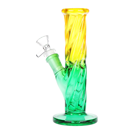 SeshGear Twist Ombre Straight Tube Glass Water Pipe | 7.75" | 14mm F