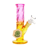 SeshGear Twist Ombre Straight Tube Glass Water Pipe | 7.75" | 14mm F