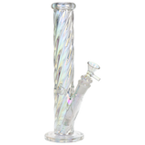 SeshGear Twist Straight Tube Glass Water Pipe | 14mm F