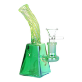 SeshGear electroplated glass water pipe with a 14mm female joint, sold as a three piece bundle