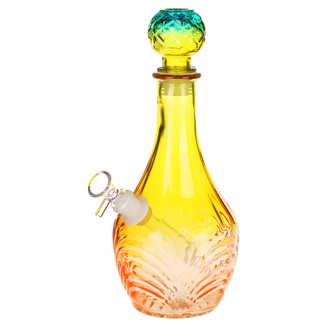 SeshGear Vintage Decanter Style Ombre Glass Water Pipe | High Stripe | 11" | 14mm F | Colors Vary