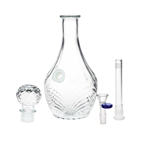 SeshGear Vintage Decanter Style Glass Water Pipe | High Stripe | 10.75" | 14mm F | Colors Vary