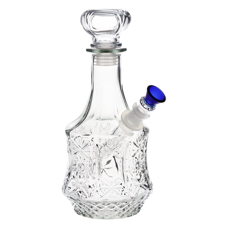 SeshGear Vintage Decanter Style Glass Water Pipe | Sun Flower | 9.5" | 14mm F | Colors Vary