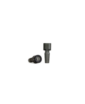 Session Goods Small Bowl Water Pipe Replacement 2-pack, compact borosilicate glass, gray, front view