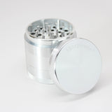 Sharpstone 5 Piece Hard Top Grinder in Silver, Portable Aluminum Herb Grinder, Angled View