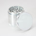 Sharpstone 5 Piece Hard Top Grinder in Silver, Portable Aluminum Herb Grinder, Angled View