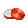 Sharpstone 2 Piece Hard Top Grinder in Burgundy, compact design for dry herbs, front view