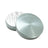 Sharpstone 2-Piece Hard Top Grinder in Grey, Portable Aluminum Herb Grinder - Top and Inside View