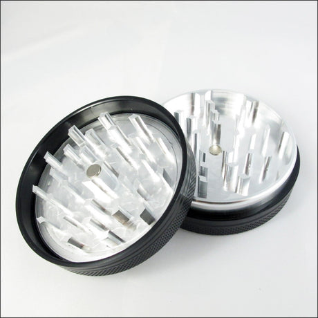 Sharpstone 2 Piece Hard Top Grinder in black, compact and portable design, ideal for dry herbs