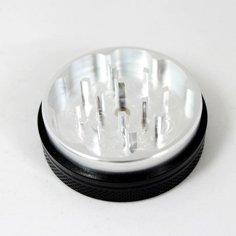 Sharpstone 2.5" Black 2-Piece Hard Top Grinder, Portable Aluminum, Top View