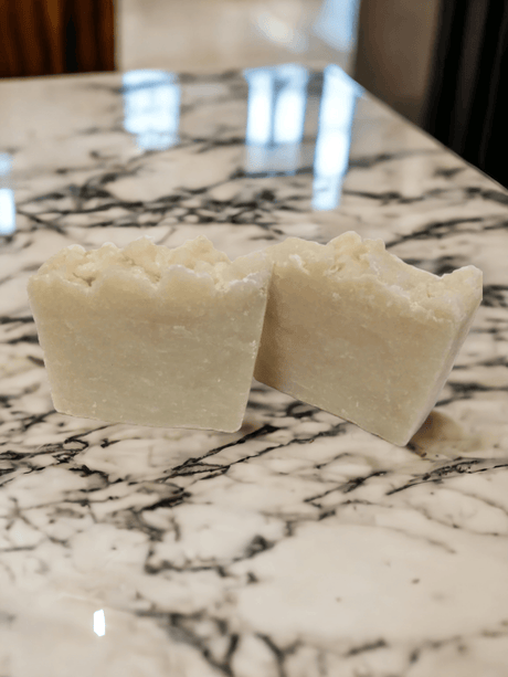 Elite Creed Natural Shea Butter Handmade CBD Soap on marble surface