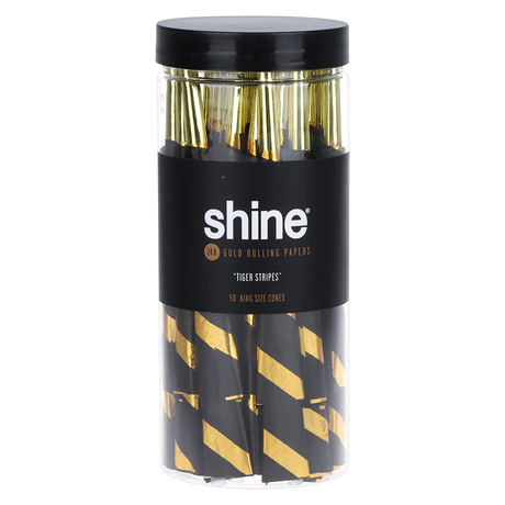Shine 24K Gold Pre-Rolled Cones | King Size | 50pc Jar