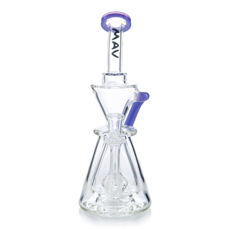 MAV Glass Showerhead Beaker Natural Recycler Vernon with Purple Accents
