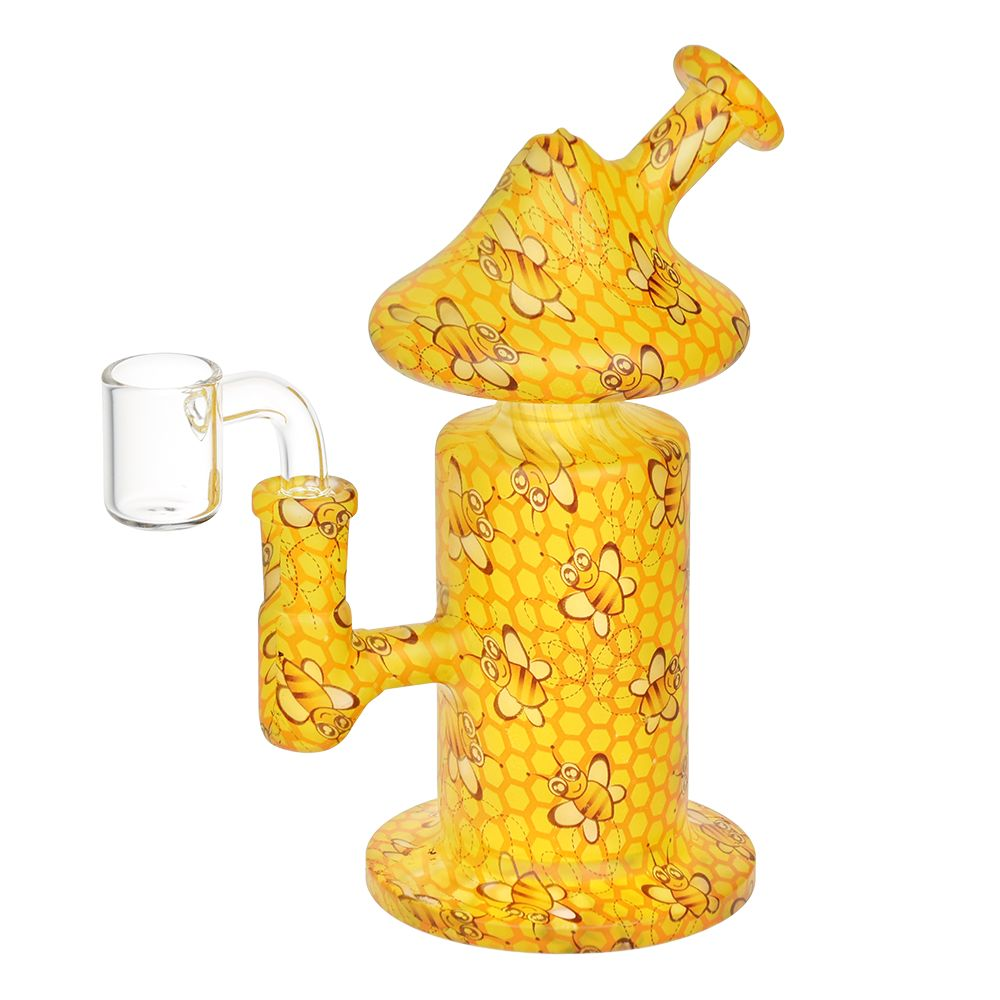 Shroom Dome Glass Dab Rig | 6.25" | 14mm F | Designs Vary